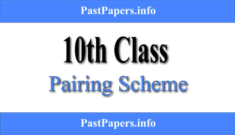 10th Class Pairing Scheme