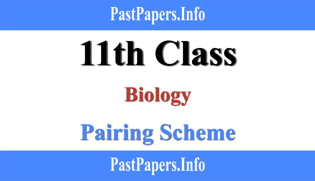 11th Class Biology Pairing Scheme 2021
