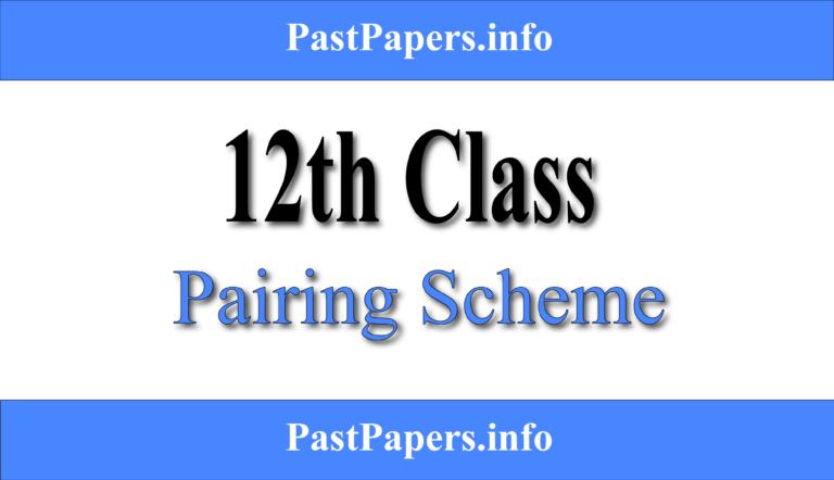 12th Class Pairing Scheme