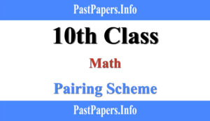 10th Class Math Pairing Scheme