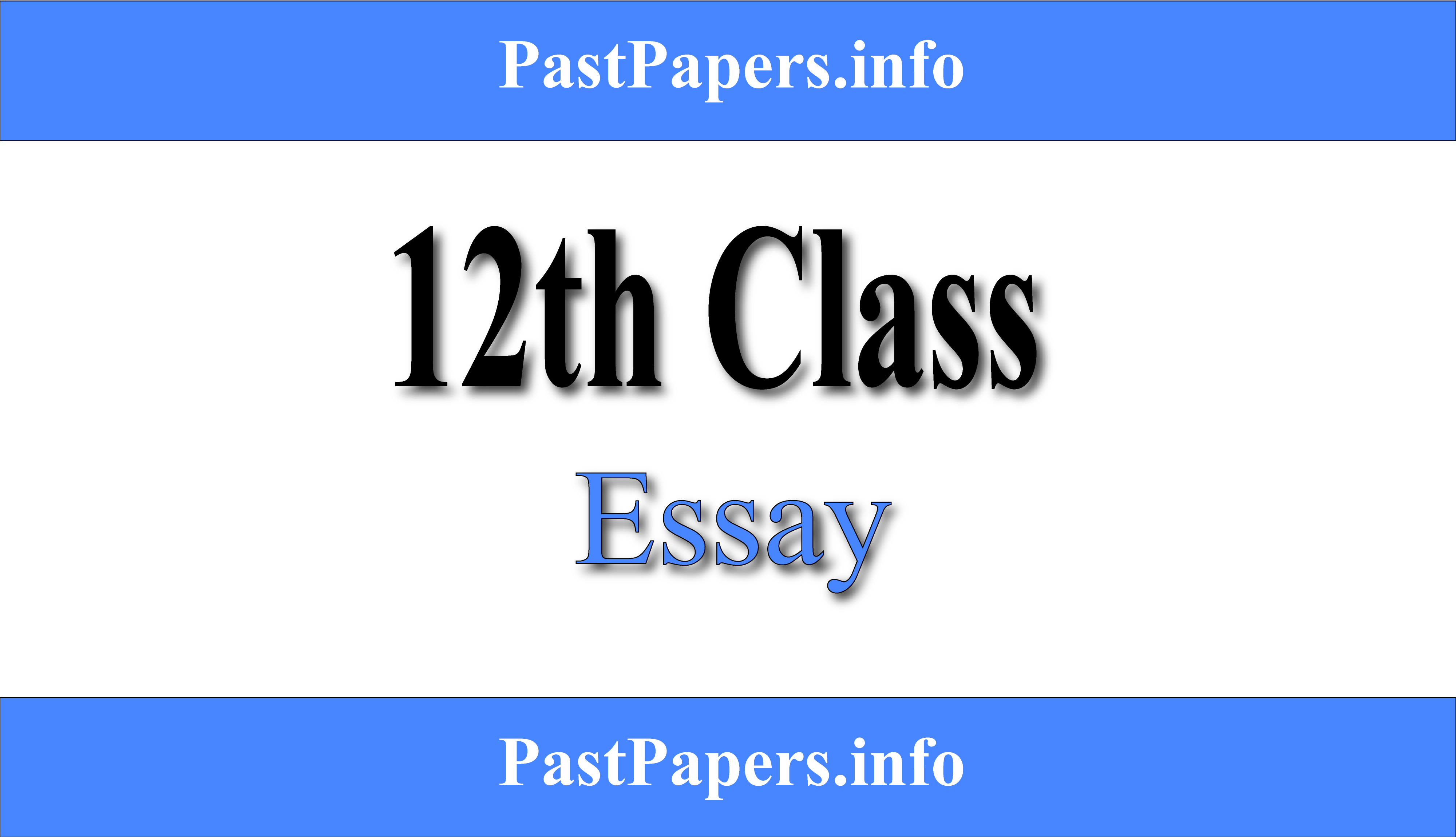 format of essay class 12