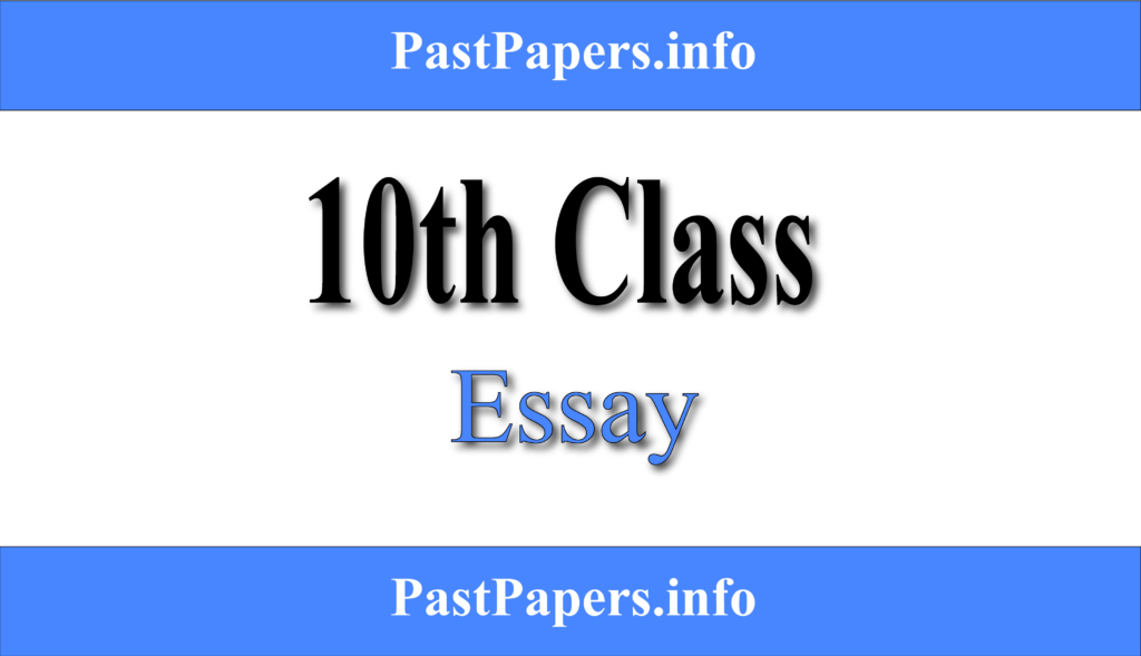 10th Class English Essays
