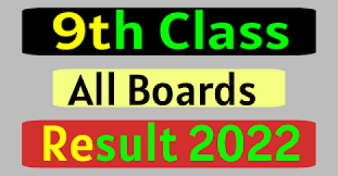 9th Class Result SSC Part 1 result