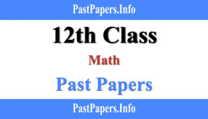 2nd year Math Past Paper