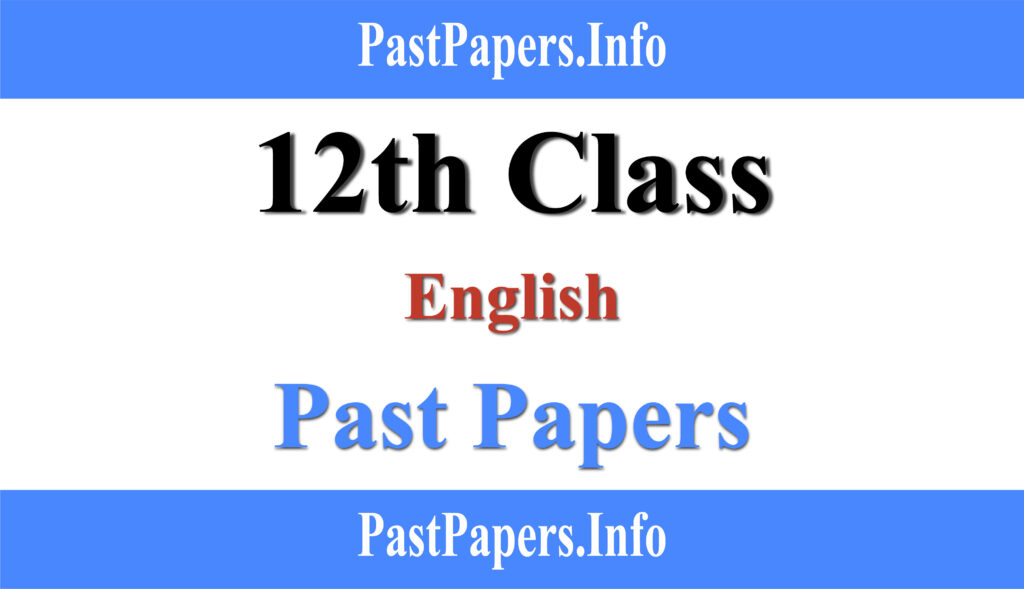 2nd year English Past Papers with Solution Lahore Board