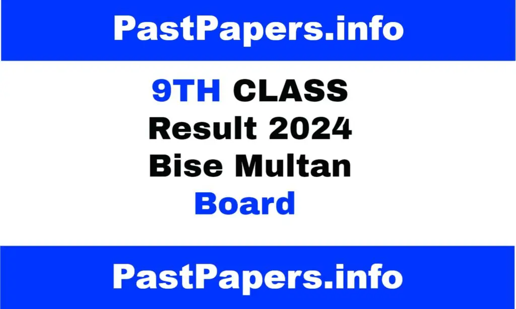 9th Class Result Bise Multan Board 2024